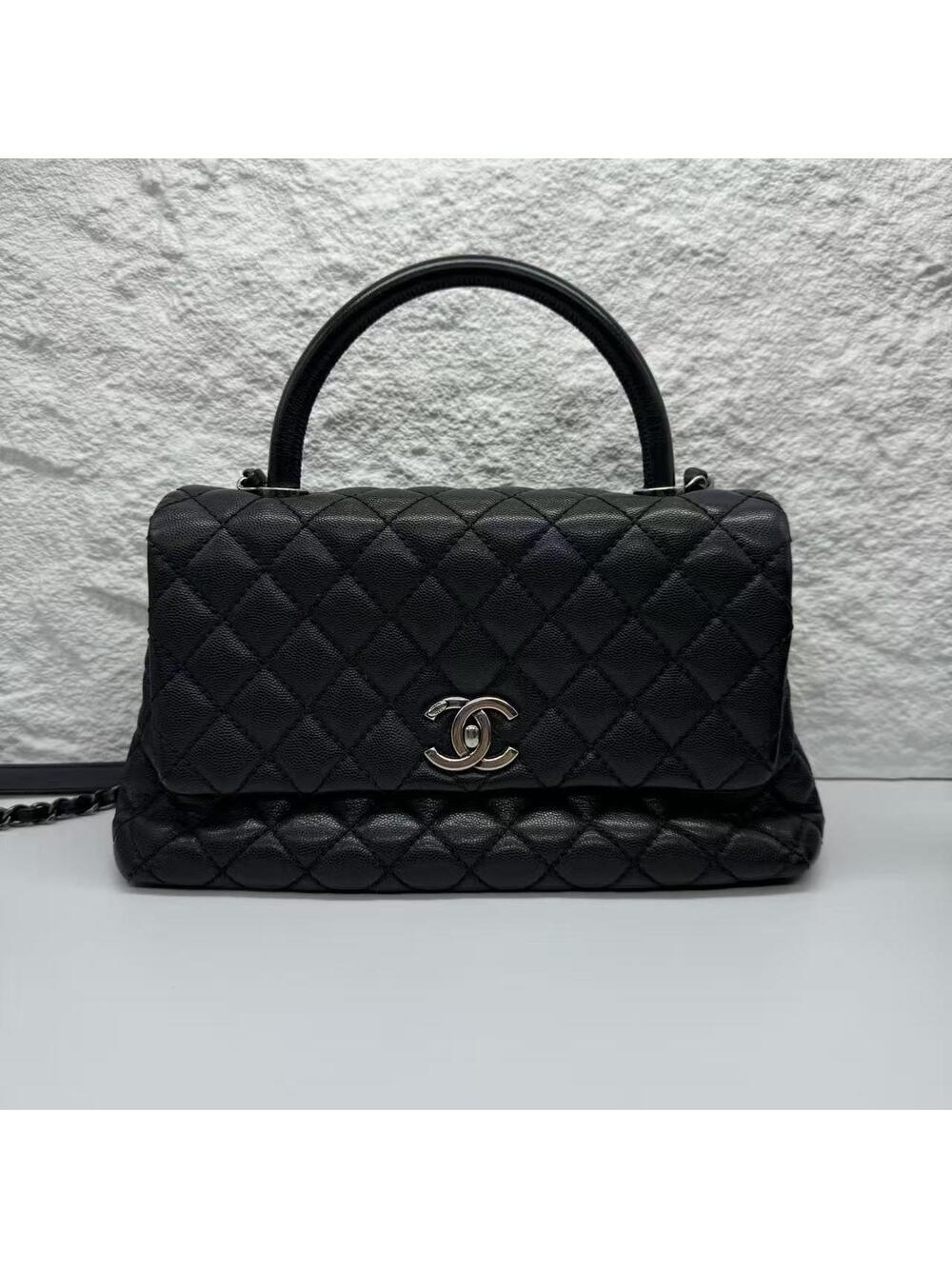 Chanel Coco Handle Medium Black Caviar #307984C37B